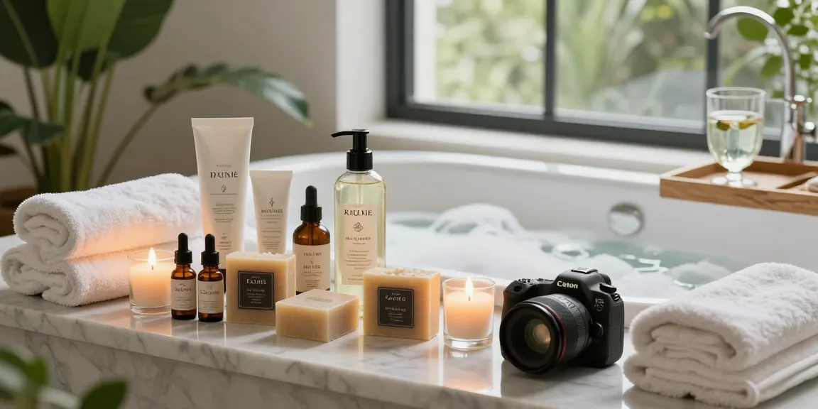Indulge in authentic Italian Bath and Body products in a serene spa setting.