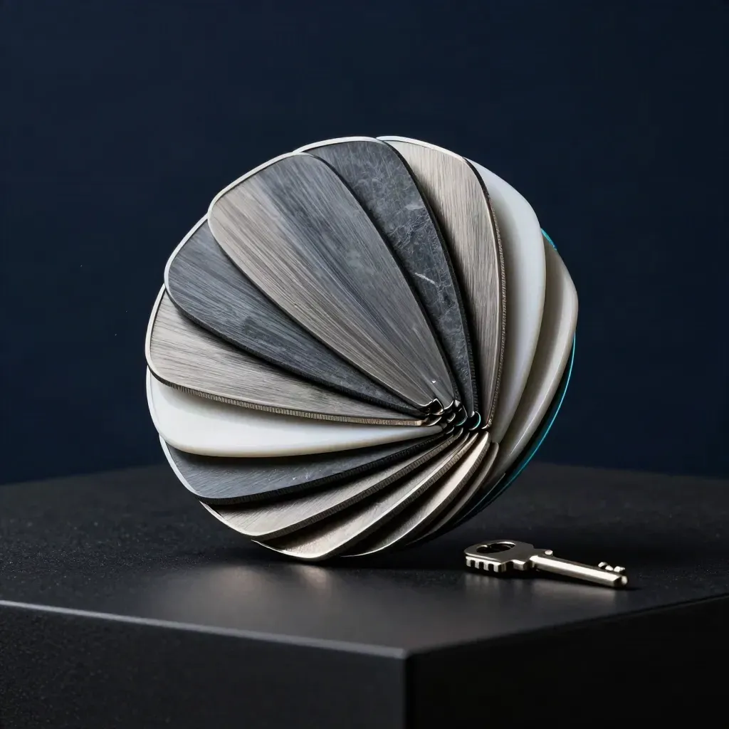 Mixed altcoin discs fanning outward in a dramatic dark crypto product shot.