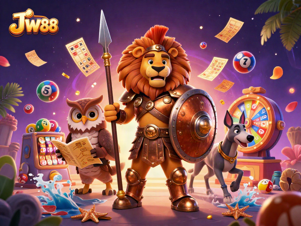 Engage in dynamic gaming with Jw 88 cartoon characters winning prizes and jackpots.