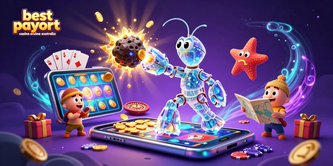 Experience the best payout casino online Australia with galactic characters and vibrant game elements.